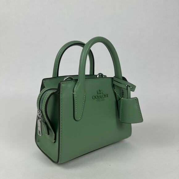 Coach CO974 Leather Andrea Mini Carryall Top Handle/Crossbody Bag - Picture 9 of 9